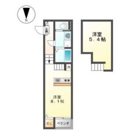 栄生駅 徒歩6分 2階の物件間取画像